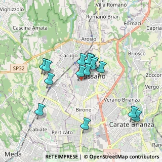 Mappa Via Caduti di Cefalonia, 20833 Giussano MB, Italia (1.552)