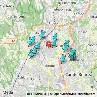 Mappa Via Caduti di Cefalonia, 20833 Giussano MB, Italia (1.54867)