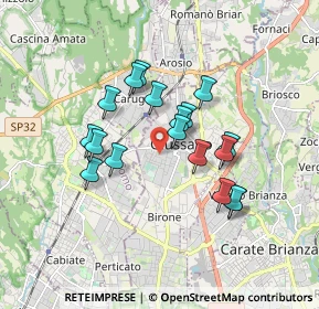 Mappa Via Caduti di Cefalonia, 20833 Giussano MB, Italia (1.44278)