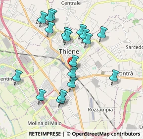 Mappa Via Meucci, 36016 Thiene VI, Italia (1.89056)