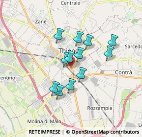 Mappa Via Meucci, 36016 Thiene VI, Italia (1.28833)