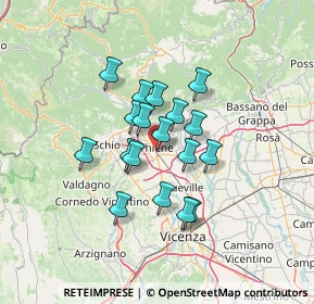 Mappa Via Meucci, 36016 Thiene VI, Italia (9.78056)