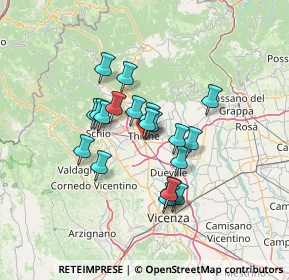 Mappa Via Meucci, 36016 Thiene VI, Italia (10.334)