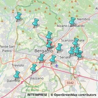 Mappa Centro, 24121 Bergamo BG, Italia (4.13643)