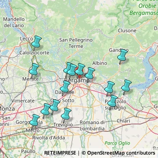 Mappa Centro, 24121 Bergamo BG, Italia (15.61667)
