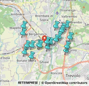 Mappa Via Bartolomeo Colleoni, 24036 Ponte San Pietro BG, Italia (1.4865)