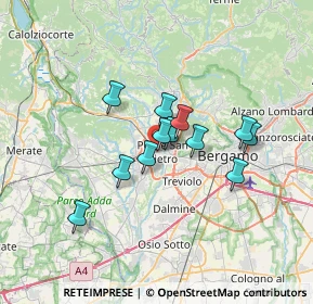 Mappa Via Bartolomeo Colleoni, 24036 Ponte San Pietro BG, Italia (4.99583)