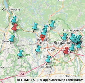 Mappa Via Bartolomeo Colleoni, 24036 Ponte San Pietro BG, Italia (9.2375)