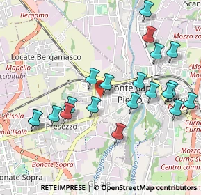 Mappa Via Bartolomeo Colleoni, 24036 Ponte San Pietro BG, Italia (1.0485)