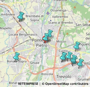 Mappa Largo IV Novembre, 24036 Ponte San Pietro BG, Italia (2.3625)