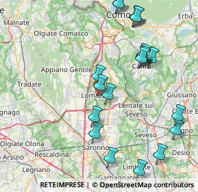 Mappa Via Meridiana, 22074 Lomazzo CO, Italia (9.187)