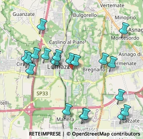 Mappa Via Meridiana, 22074 Lomazzo CO, Italia (2.17)