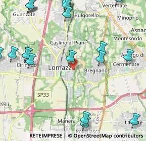 Mappa Via Meridiana, 22074 Lomazzo CO, Italia (2.9825)