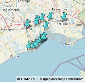 Mappa Localita' Punta Faro, 33054 Lignano Sabbiadoro UD, Italia (10.13471)