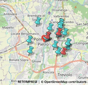 Mappa Via Caironi, 24036 Ponte San Pietro BG, Italia (1.396)