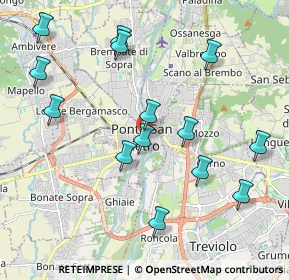Mappa Via Caironi, 24036 Ponte San Pietro BG, Italia (2.14786)