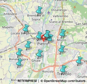 Mappa Via Caironi, 24036 Ponte San Pietro BG, Italia (1.81571)