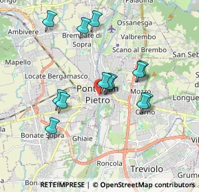 Mappa Via Caironi, 24036 Ponte San Pietro BG, Italia (1.64154)