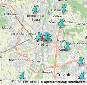 Mappa Via Caironi, 24036 Ponte San Pietro BG, Italia (2.45545)