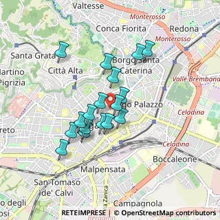 Mappa Via Tasso Torquato, 24121 Bergamo BG, Italia (0.70412)