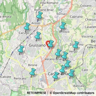 Mappa Via Monte S. Michele, 20833 Giussano MB, Italia (2.20143)