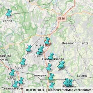 Mappa Via Monte S. Michele, 20833 Giussano MB, Italia (6.357)