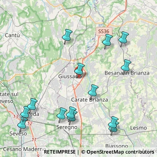 Mappa Via Monte S. Michele, 20833 Giussano MB, Italia (5.29)