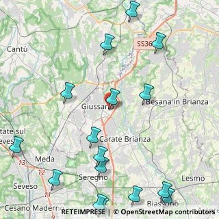 Mappa Via Monte S. Michele, 20833 Giussano MB, Italia (5.92188)