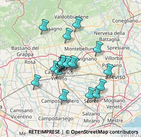 Mappa Via Tofane, 31050 Vedelago TV, Italia (10.473)