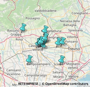 Mappa Via Tofane, 31050 Vedelago TV, Italia (8.14214)