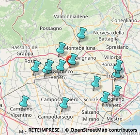 Mappa Via Tofane, 31050 Vedelago TV, Italia (15.44571)
