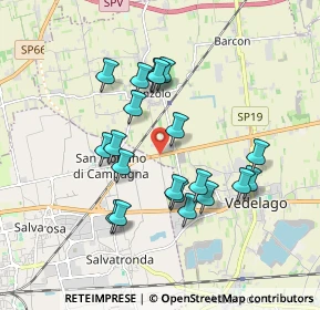 Mappa Via Tofane, 31050 Vedelago TV, Italia (1.622)