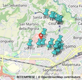 Mappa Via 24 Maggio, 24128 Bergamo BG, Italia (0.818)