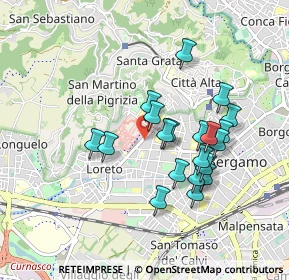 Mappa Via 24 Maggio, 24128 Bergamo BG, Italia (0.7855)