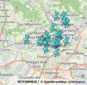 Mappa Via 24 Maggio, 24128 Bergamo BG, Italia (1.2625)