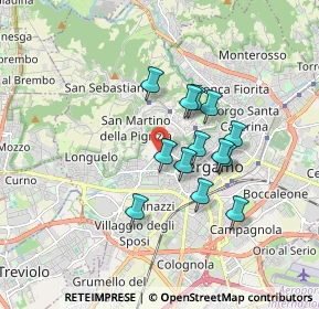Mappa Via 24 Maggio, 24128 Bergamo BG, Italia (1.36)