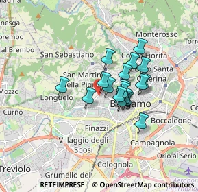 Mappa Via 24 Maggio, 24128 Bergamo BG, Italia (1.15722)