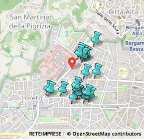 Mappa Via 24 Maggio, 24128 Bergamo BG, Italia (0.334)