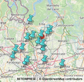 Mappa Via Nobile Bianchi, 20833 Giussano MB, Italia (13.79375)