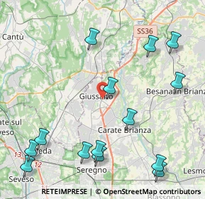 Mappa Via Nobile Bianchi, 20833 Giussano MB, Italia (5.32357)