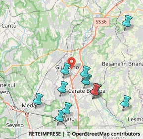 Mappa Via Nobile Bianchi, 20833 Giussano MB, Italia (4.37909)