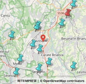 Mappa Via Nobile Bianchi, 20833 Giussano MB, Italia (4.95692)