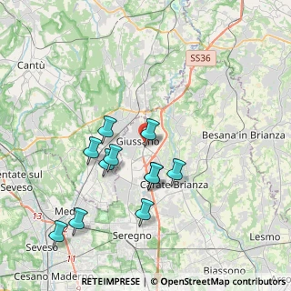 Mappa Via N. Bianchi, 20833 Giussano MB, Italia (3.65727)
