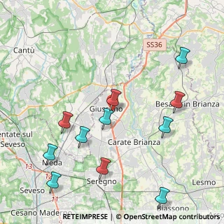 Mappa Via N. Bianchi, 20833 Giussano MB, Italia (4.78364)
