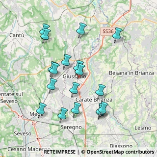 Mappa Via Nobile Bianchi, 20833 Giussano MB, Italia (3.82944)