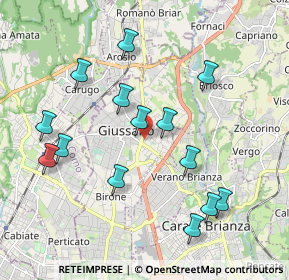 Mappa Via Nobile Bianchi, 20833 Giussano MB, Italia (2.00786)