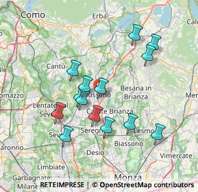 Mappa Via Nobile Bianchi, 20833 Giussano MB, Italia (6.62143)