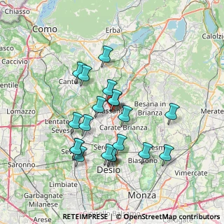 Mappa Via Nobile Bianchi, 20833 Giussano MB, Italia (6.537)