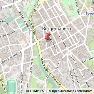 Mappa Vicolo Caneto, 6, 28021 Borgomanero, Novara (Piemonte)