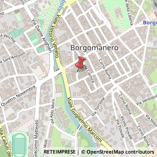 Mappa Vicolo caneto 3, 28021 Borgomanero, Novara (Piemonte)